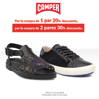 CAMPER  PROMOCIÓN CALZADO - Centro Comercial The Outlet Stores Alicante