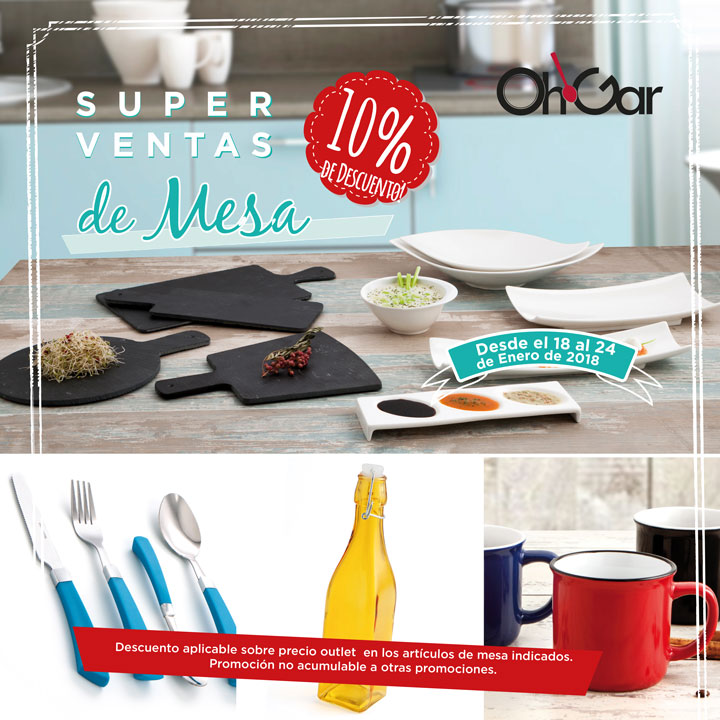 OH!GAR | SUPERVENTAS MESA - Centro Comercial The Outlet Stores Alicante