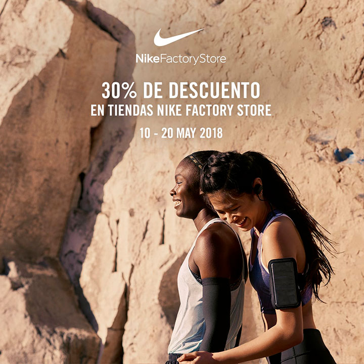 30 descuento nike factory