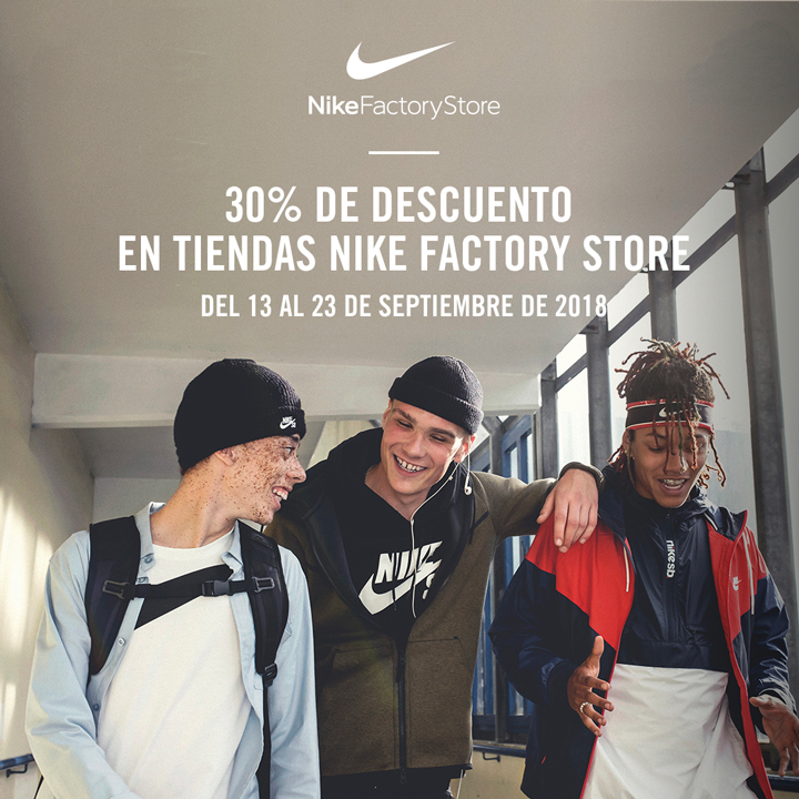 cupon descuento nike factory